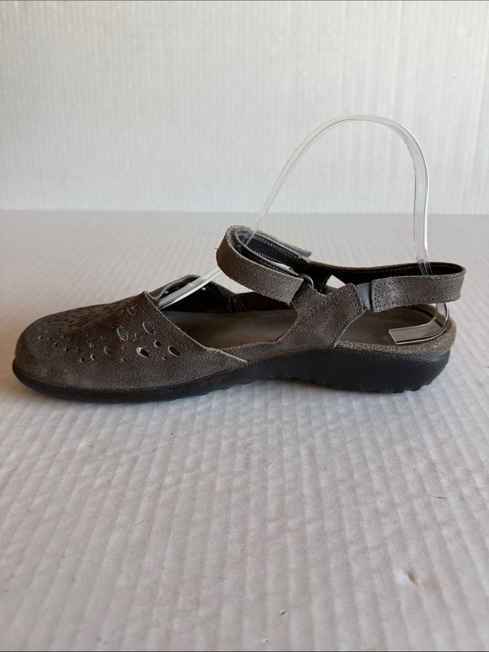 NAOT Arataki Perforated Leather Hook And Loop Slingback Mary Jane Flats - Picture 5 of 10